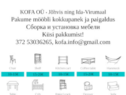 Mööbli kokkupanek ja paigaldus. Сборка и установка мебели