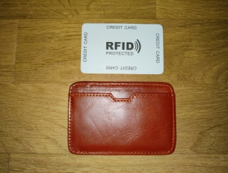 Картхолдер RFID из натуральной кожи
