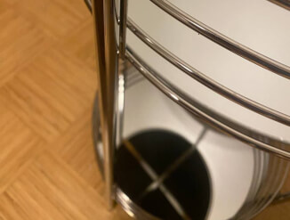 🔅 Журнальный столик с двумя металлическими полами и зеркалом🔅