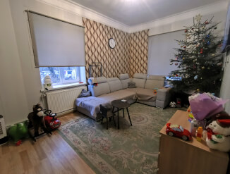 3 комнатная квартира с высокими потолками