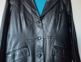 Продам кожаное пальто