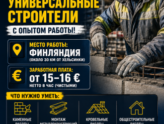 ТРЕБУЮТСЯ СТРОИТЕЛИ УНИВЕРСАЛЫ
