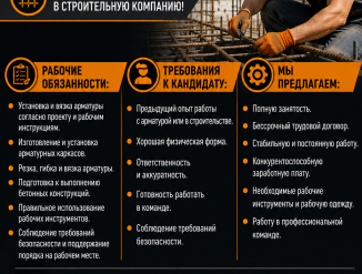 Эстония в город Таллинн требуется армировщики!