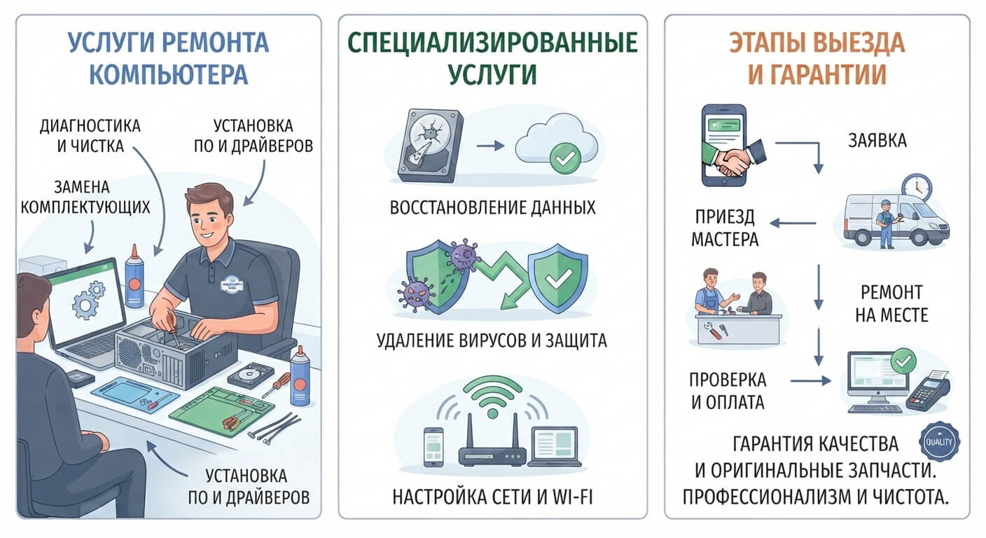 Компьютерная помошь с выездом