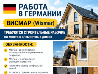 Эстония в Германию! Требуются специалисты на модульные дома!