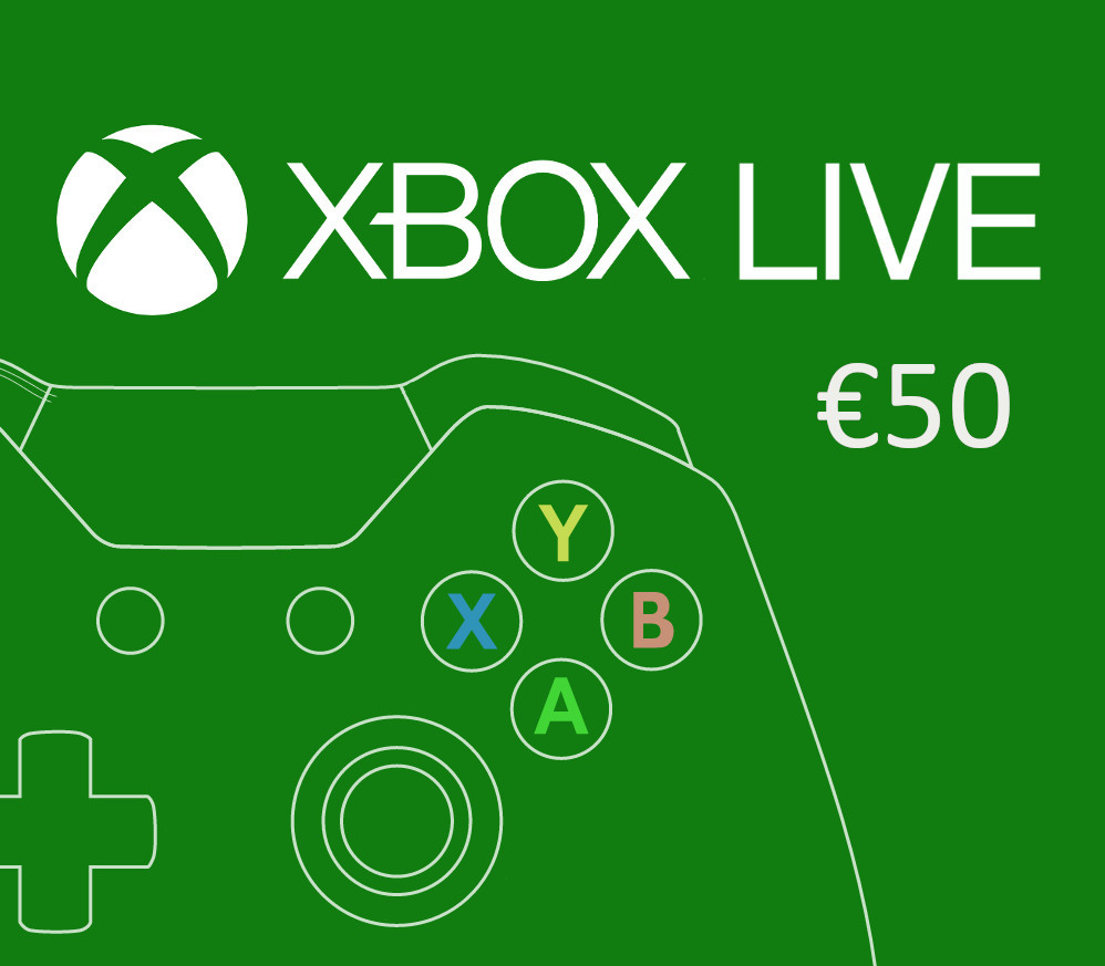 Предоплаченная карта XBOX Live €50 BE