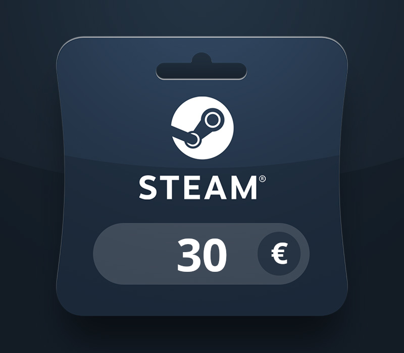 Steam Wallet EUR 30 Gift Card — пополнение счёта в игровом магазине