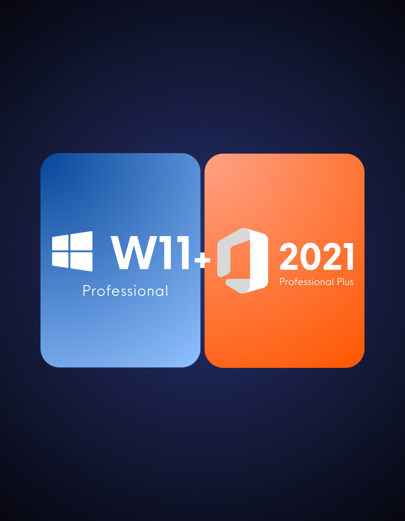 Комплект цифровых ключей Office 2021 и Windows 10 Pro