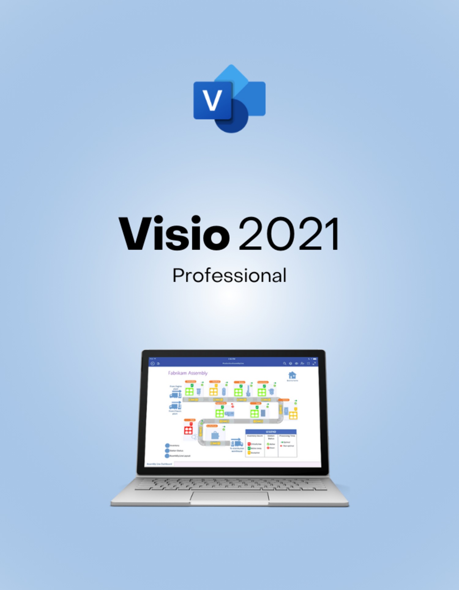 Цифровой ключ Visio 2021 Professional